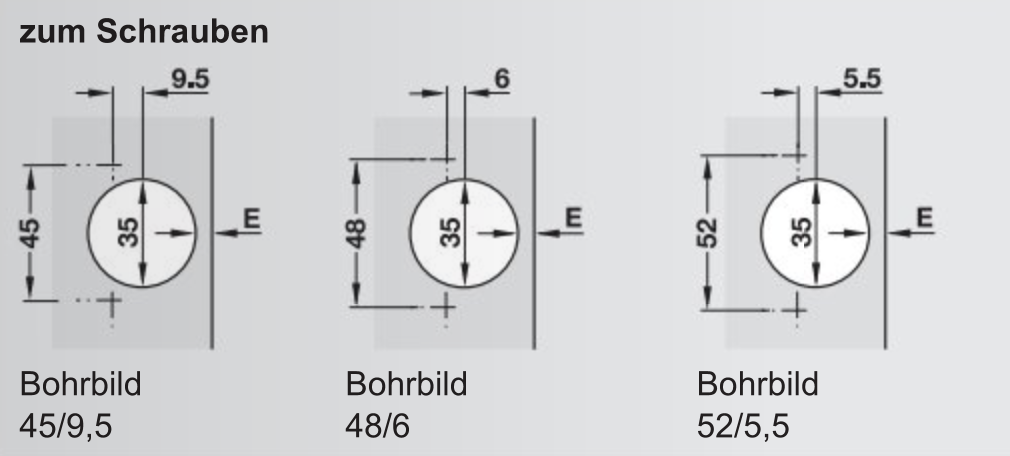 Bohrbild 35 mm