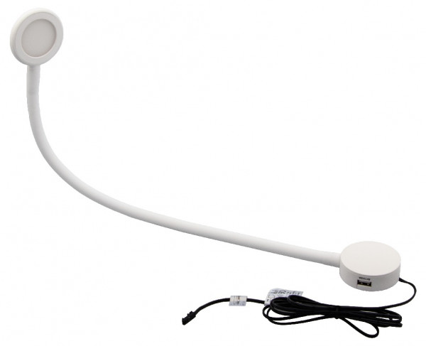 Design Light lampe de lecture LED flexible mode gradable 12 V lampe de  lecture avec station de charge USB