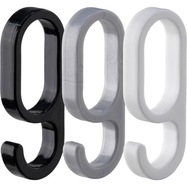 Einhängehaken aus Kunststoff für Schrankrohre oval 30 x 15 mm