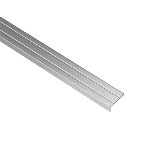 Alfer Treppenkantenprofil aus Aluminium L-Form selbstklebend 25 x 8 mm