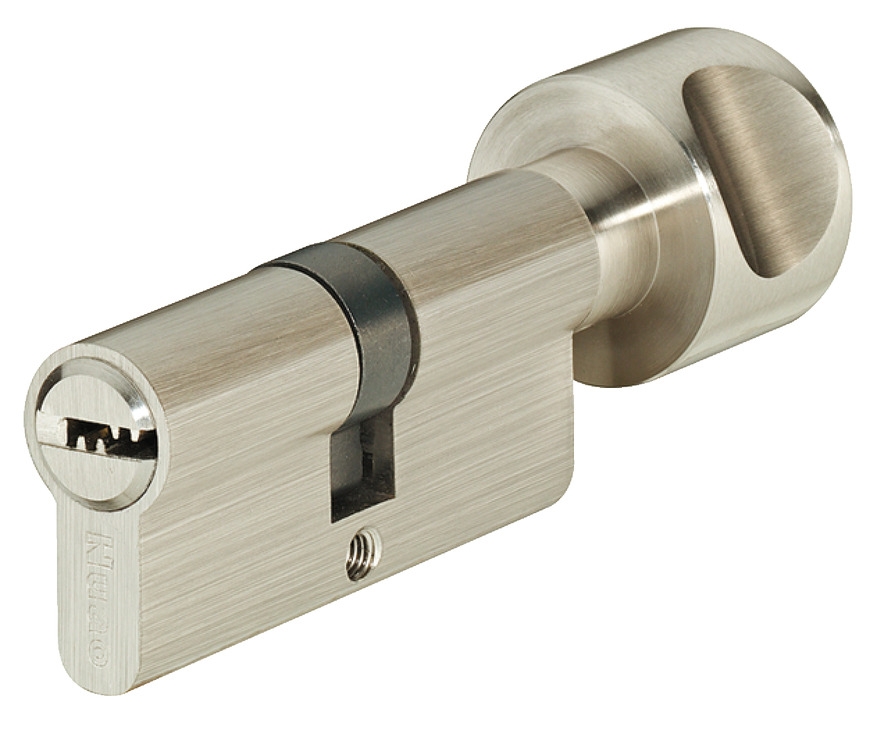 Cerradura-Tirador Silver Para Puertas Correderas De Aluminio. Con Cilindro  Y 2 Llaves.