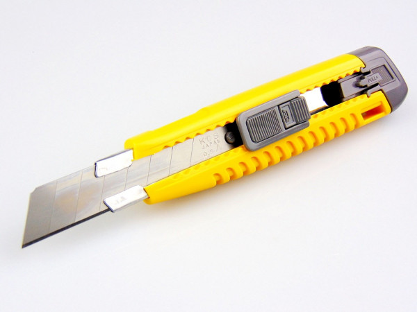 KDS PROFI Cuttermesser LC-405 Japanmesser mit Schieber Kunststoff gelb