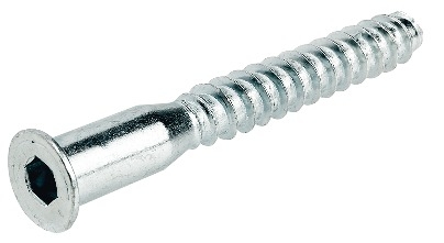 Häfele Einteilverbinder Confirmat Senkkopf für Bohrloch-Ø 5 mm Stahl mit Innensechskant SW4 verzinkt