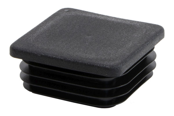 Häfele Formrohrstopfen Fußkappe Kunststoff schwarz quadratisch