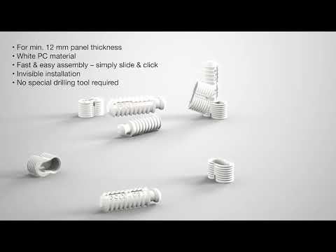 Siso Raccord en trou de serrure FIXI en plastique, chevilles incluses Siso Raccord en trou de serrure FIXI en plastique, chevilles incluses