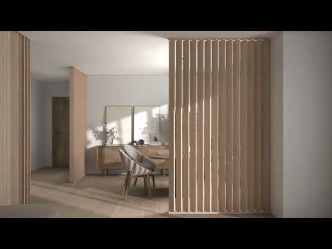 Siso pivot hinge for room dividers, 360° rotatable with spring mechanism incl. bearing