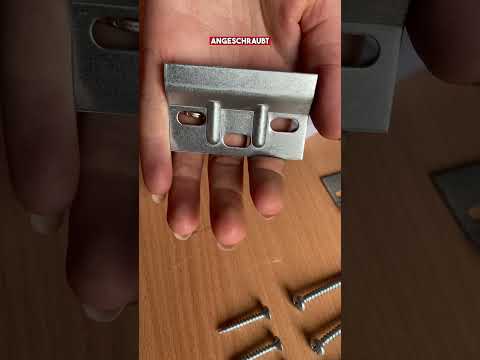 Gedotec cabinet hanger set complete white Load capacity 150 kg cabinet hanger